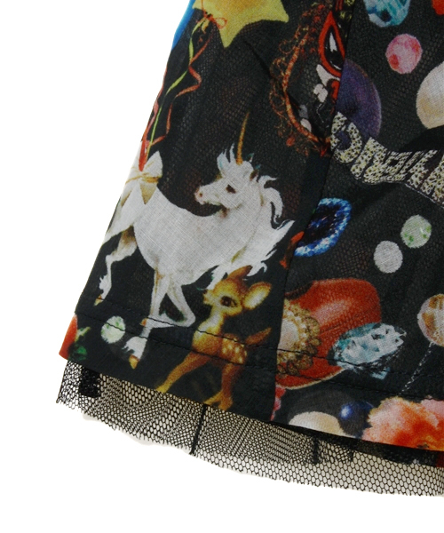 HYSTERIC MINI（ヒステリックミニ）の「bettie mini collage story 総柄 キャミソールワンピース（ワンピース・キッズ・グリーン/ピンク・100/110/120）」の4枚目の写真