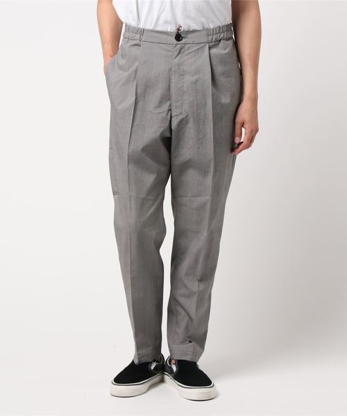 MR.OLIVE(ミスターオリーブ)の「【直営店限定】クールマックス グレンチェック / テーパード イージーパンツ(その他パンツ・メンズ・チャコールグレー/グレー・MEDIUM/LARGE)」の4枚目の写真