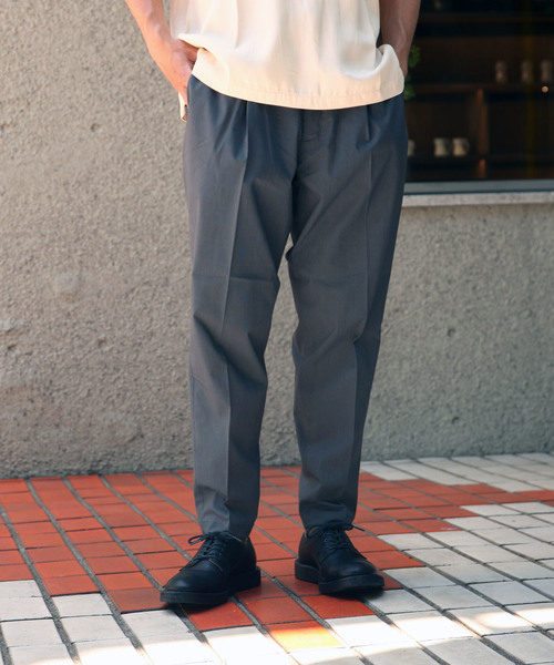 MR.OLIVE(ミスターオリーブ)の「【直営店限定】クールマックス グレンチェック / テーパード イージーパンツ(その他パンツ・メンズ・チャコールグレー/グレー・MEDIUM/LARGE)」の7枚目の写真