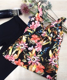 Reir�i���C�[���j�́u�yReir�@Beach�i���C�[���r�[�`�j�z Summer Flower�@�ԕ��g�b�v�X�@�Z�b�g�A�b�v�^���L�j�@�i�㉺�ʔ���j�i�����j�v