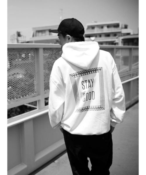 SEVENDAYS=SUNDAY（セブンデイズサンデイ）の「【別注】THE STRAIT LABEL HOODED SWEAT（スウェット・メンズ・ホワイト/ブラック・L/XL/M）」の7枚目の写真