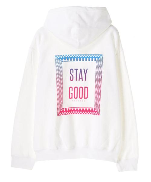 SEVENDAYS=SUNDAY（セブンデイズサンデイ）の「【別注】THE STRAIT LABEL HOODED SWEAT（スウェット・メンズ・ホワイト/ブラック・L/XL/M）」の8枚目の写真