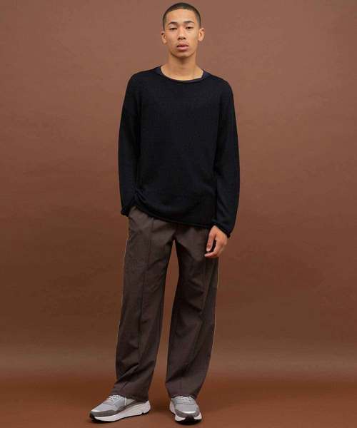 UNITED TOKYO（ユナイテッドトウキョウ）の「ロングスリットロングスリーブカットソー（Tシャツ/カットソー・メンズ・ブラック/オフホワイト・1/2/3）」の8枚目の写真