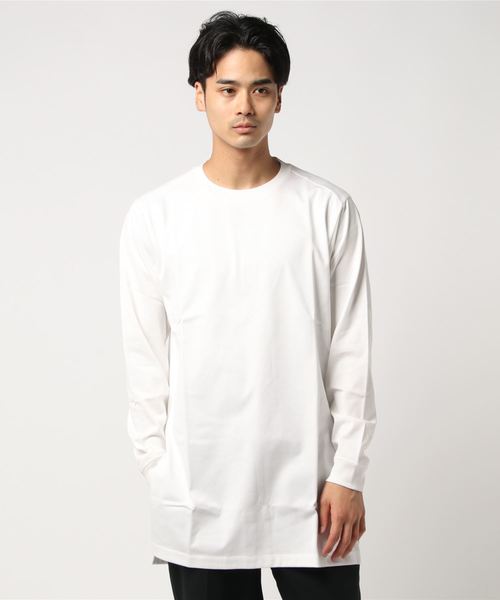 UNITED TOKYO（ユナイテッドトウキョウ）の「ロングスリットロングスリーブカットソー（Tシャツ/カットソー・メンズ・ブラック/オフホワイト・1/2/3）」の2枚目の写真