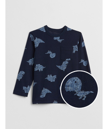 GAP | プリントポケット長袖tシャツ(Tシャツ/カットソー)