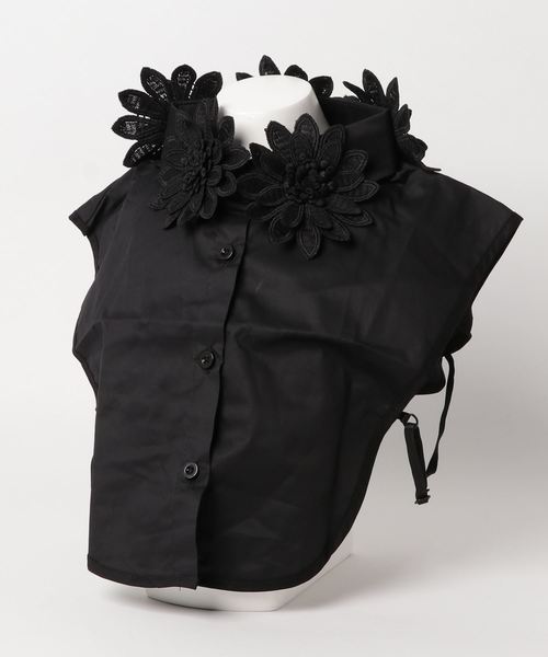 Narcissus（ナルシス）の「【Narcissus】フラワーつけ襟（付け襟・レディース・ホワイト/ブラック・FREE）」の7枚目の写真