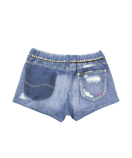 X-girl(エックスガール)の「X-girl×Lee PRINTED SWEAT SHORTS(その他パンツ・レディース・ブルー・1/2)」の11枚目の写真