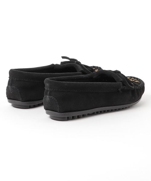 Minnetonka（ミネトンカ）の「ビーズ刺繍キルティスエードモカシン（モカシン/デッキシューズ・レディース・ブラック・6/5.5）」の3枚目の写真