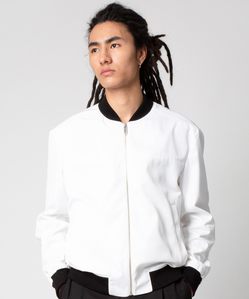 HUGO(ヒューゴ)の「スリムフィット ボンバージャケット ウィズ アトムプリント(ブルゾン・メンズ・ホワイト・S/L/XS/M)」の13枚目の写真