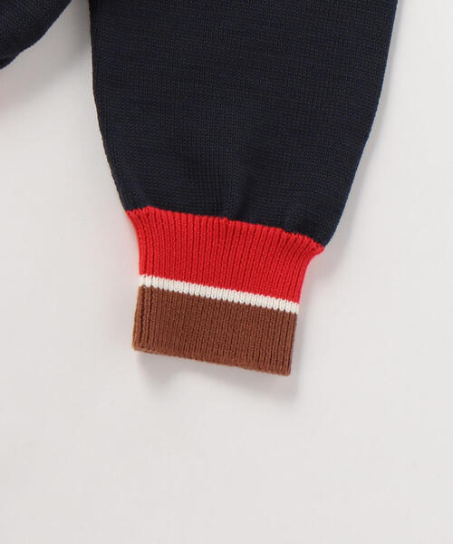 UNITED ARROWS & SONS（ユナイテッドアローズアンドサンズ）の「UNITED ARROWS & SONS（ユナイテッドアローズ＆サンズ）CRICKET SWEATER◆（ニット/セーター・メンズ・ネイビー/レッド・SMALL/MEDIUM/X-LARGE/LARGE）」の5枚目の写真