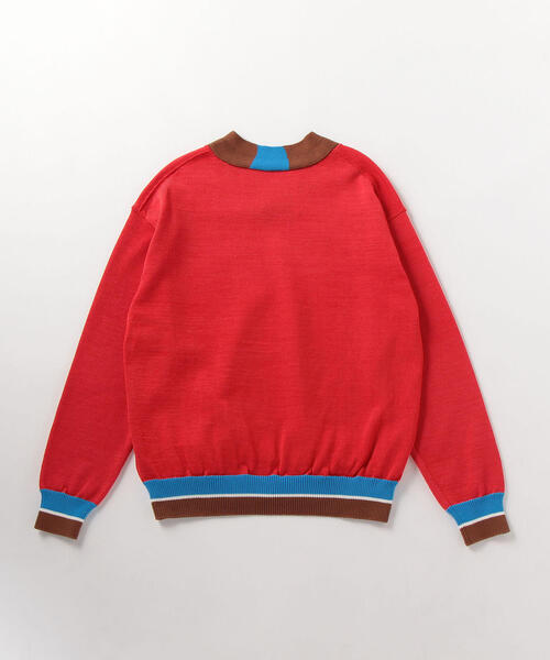 UNITED ARROWS & SONS（ユナイテッドアローズアンドサンズ）の「UNITED ARROWS & SONS（ユナイテッドアローズ＆サンズ）CRICKET SWEATER◆（ニット/セーター・メンズ・ネイビー/レッド・SMALL/MEDIUM/X-LARGE/LARGE）」の8枚目の写真