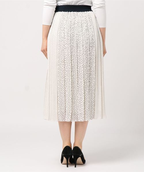 新品未使用✨ANAYI 　アナイ　ドット刺繍プリーツスカート ANAYI 】アナイ ドットプリーツスカート