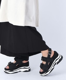 Mafmof | Mafmof(マフモフ) バックベルトの厚底スポーツサンダル(サンダル)