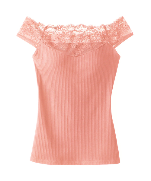 Lingerie by GeeRA（ランジェリーバイジーラ）の「カップ付オフショルリブレースインナー（その他アンダーウェア/インナー・レディース・ブラック/ピンク/オフホワイト/モカ/グレイッシュブルー・SMALL/MEDIUM/LARGE/X-LARGE）」の11枚目の写真