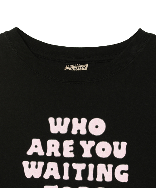 Candy Stripper(キャンディストリッパー)の「WAITING PUPPY Tシャツ(Tシャツ/カットソー・レディース・ブラック/オフホワイト/ブラウン・2/3/4)」の8枚目の写真