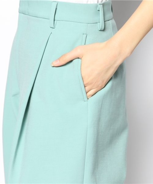 Another Edition（アナザーエディション）の「AE ライトダブルクロス タック PT（その他パンツ・レディース・ブラック/ナチュラル/ライム・SMALL/MEDIUM）」の8枚目の写真