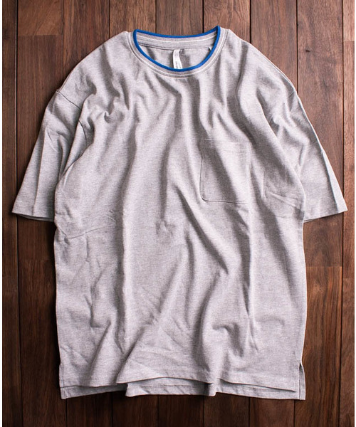 ARCHIVER（アーカイバ）の「【Ir】リブラインクルーＴシャツ（Tシャツ/カットソー・レディース・ホワイト/ブラック/ベージュ/ネイビー/グレー/レッド・MEDIUM/LARGE/X-LARGE）」の3枚目の写真