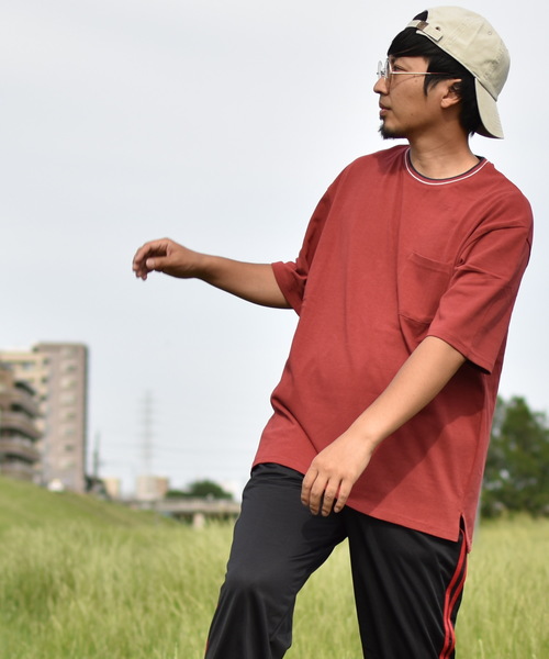ARCHIVER（アーカイバ）の「【Ir】リブラインクルーＴシャツ（Tシャツ/カットソー・レディース・ホワイト/ブラック/ベージュ/ネイビー/グレー/レッド・MEDIUM/LARGE/X-LARGE）」の6枚目の写真