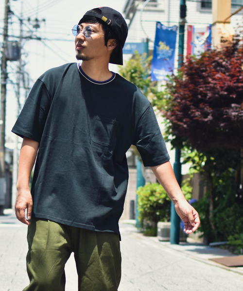 ARCHIVER（アーカイバ）の「【Ir】リブラインクルーＴシャツ（Tシャツ/カットソー・レディース・ホワイト/ブラック/ベージュ/ネイビー/グレー/レッド・MEDIUM/LARGE/X-LARGE）」の2枚目の写真