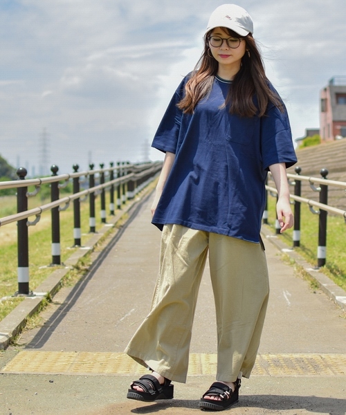 ARCHIVER（アーカイバ）の「【Ir】リブラインクルーＴシャツ（Tシャツ/カットソー・レディース・ホワイト/ブラック/ベージュ/ネイビー/グレー/レッド・MEDIUM/LARGE/X-LARGE）」の22枚目の写真