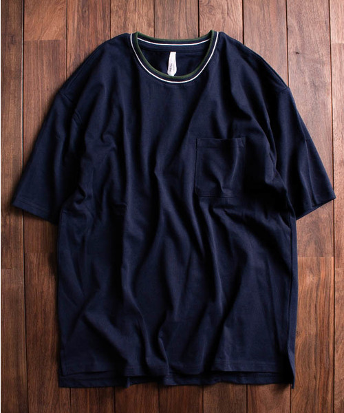ARCHIVER（アーカイバ）の「【Ir】リブラインクルーＴシャツ（Tシャツ/カットソー・レディース・ホワイト/ブラック/ベージュ/ネイビー/グレー/レッド・MEDIUM/LARGE/X-LARGE）」の8枚目の写真