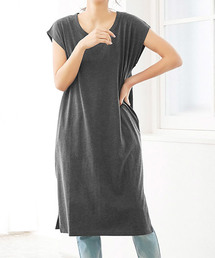 コクーンシルエット Tシャツワンピース
