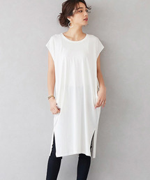 コクーンシルエット Tシャツワンピース