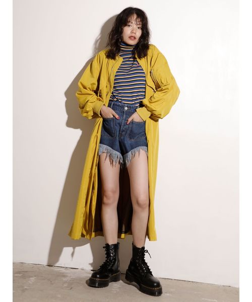 jouetie（ジュエティ）の「2WAY MA-1 ワンピース（ワンピース・レディース・ブラック/ベージュ/カーキ/イエロー・MEDIUM）」の14枚目の写真