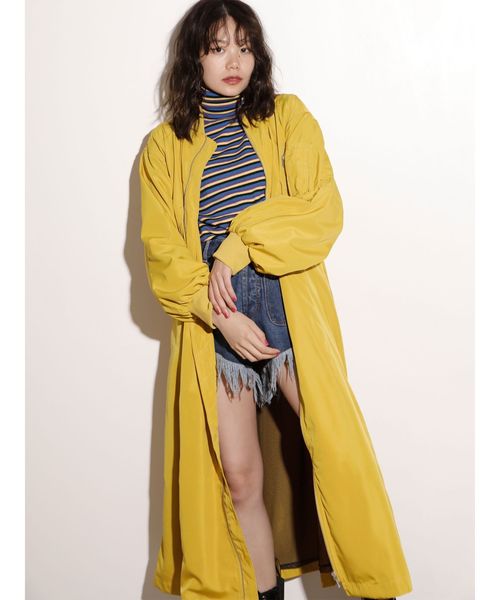 jouetie（ジュエティ）の「2WAY MA-1 ワンピース（ワンピース・レディース・ブラック/ベージュ/カーキ/イエロー・MEDIUM）」の15枚目の写真