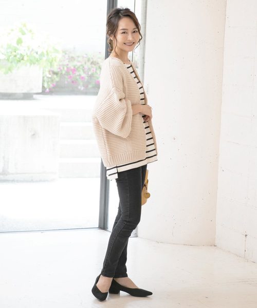 KOBE LETTUCE（コウベレタス）の「Vカットちびチャンキーヒールパンプス（パンプス・レディース・グレイッシュベージュ/パイソン/ワイン/その他/マスタード/ブラック・M/L/LL/S）」の22枚目の写真