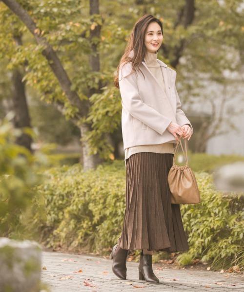 GLOBAL WORK(グローバルワーク)の「マシュマロタッチチュニックプルオーバー/854914(ニット/セーター・レディース・ブラウン/ライトグレー/ブラック/ホワイト/ベージュ/グリーン系その他6・MEDIUM/LARGE)」の13枚目の写真