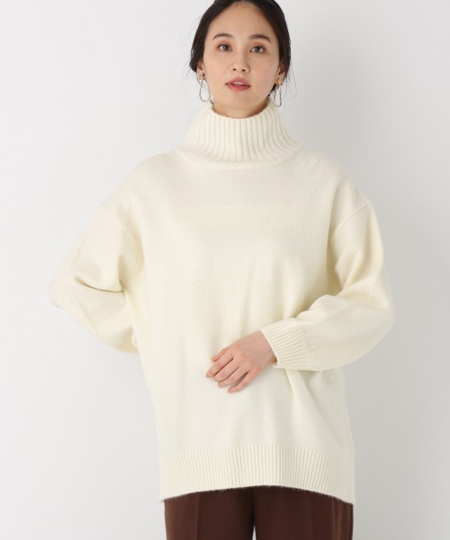 GLOBAL WORK(グローバルワーク)の「マシュマロタッチチュニックプルオーバー/854914(ニット/セーター・レディース・ブラウン/ライトグレー/ブラック/ホワイト/ベージュ/グリーン系その他6・MEDIUM/LARGE)」の11枚目の写真