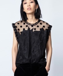 ZADIG&VOLTAIRE�@FEMME�i�U�f�B�O �G ���H���e�[���@�t�@���j�́uTETRO LACE TOP�i���̑��g�b�v�X�j�v
