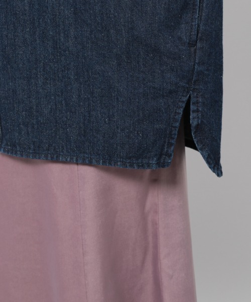 PAGEBOY（ページボーイ）の「シャツＧジャン（デニムジャケット・レディース・サックスブルー/インディゴブルー/オフホワイト・FREE）」の9枚目の写真