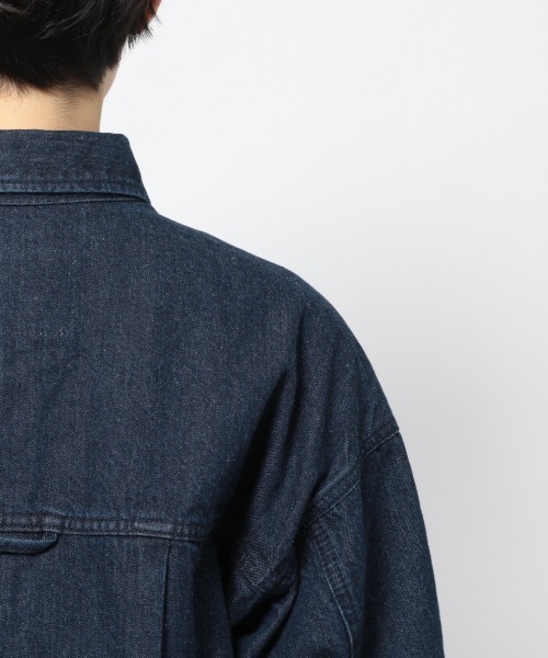 PAGEBOY（ページボーイ）の「シャツＧジャン（デニムジャケット・レディース・サックスブルー/インディゴブルー/オフホワイト・FREE）」の5枚目の写真