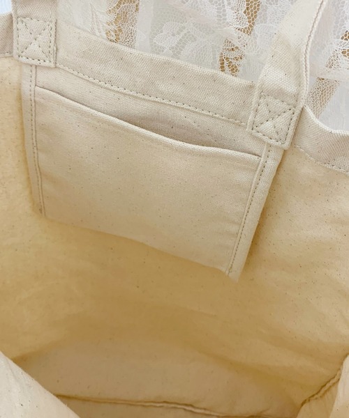 apres jour（アプレジュール）の「apresjour キャンバスリボンバッグ【ZOZOTOWN限定アイテム】（トートバッグ・レディース・アイボリー・FREE）」の3枚目の写真