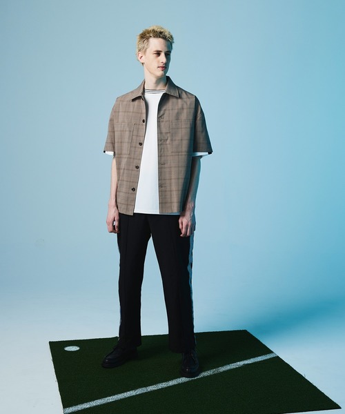 EMMA CLOTHES(エマクローズ)の「ポンチローマ オーバーサイズ 切り替え Footballロゴカットソー 1/2 sleeve (EMMA CLOTHES)(Tシャツ/カットソー・メンズ・ホワイト/ブラック/パープル/グリーン/グレー系その他2・M/L)」の13枚目の写真