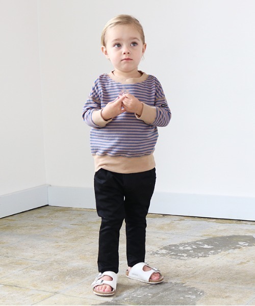 quoti use fith（クゥオティ　ユース　フィス）の「ストレッチツイルスリムロングパンツ（その他パンツ・キッズ・ブラック/グレー/カーキ/ベージュ・100/90/130/120/110/80）」の2枚目の写真