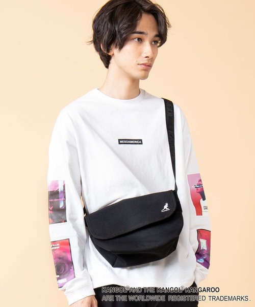 KANGOL（カンゴール）の「∴WEGO/KANGOL別注ロゴメッセンジャーバッグ（ショルダーバッグ・メンズ・その他1/その他2・FREE）」の3枚目の写真