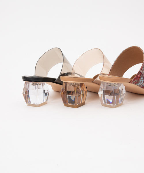 PICHE ABAHOUSE（ピシェ アバハウス）の「クリアヒールサンダル（サンダル・レディース・ブラック/ベージュ/その他・35/36/37/38/39）」の14枚目の写真