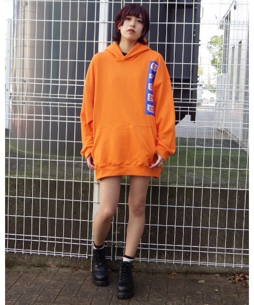 セール】【Re:one】90s STDED ORANGE HOODIE(MA)（パーカー