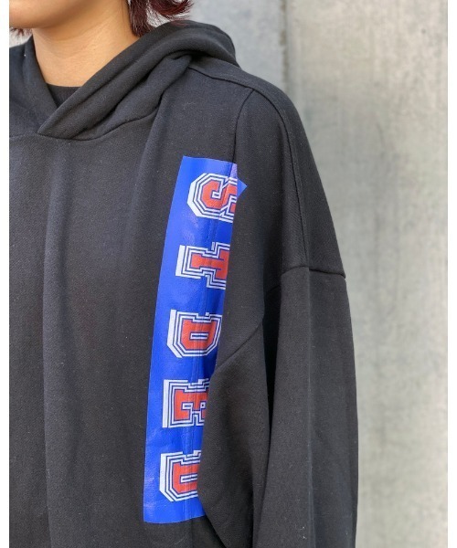 VIBGYOR Women（ヴィブジョー　ウィメン）の「【Re:one】90s STDED ORANGE HOODIE(MA)（パーカー・レディース・ブラック/グレー/オレンジ・FREE）」の4枚目の写真