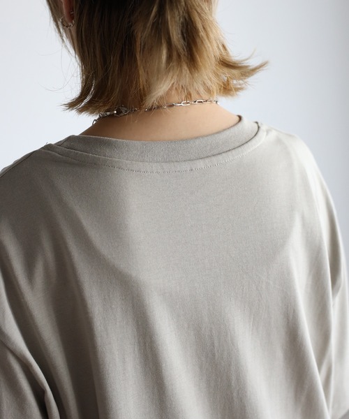 Fizz(フィズ)の「【Fizz/フィズ】 ポケット付きビッグチュニック(チュニック・レディース・ブラック/カーキ/グレイッシュベージュ/アイボリー/マスタード/パープル/ベージュ/モカ/ブルー・M)」の17枚目の写真