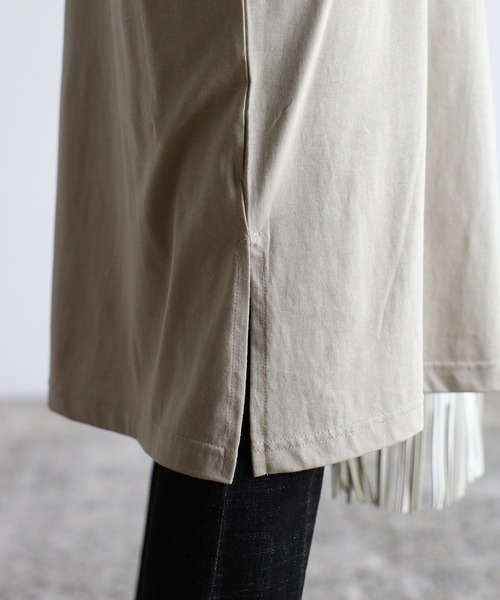 Fizz(フィズ)の「【Fizz/フィズ】 ポケット付きビッグチュニック(チュニック・レディース・ブラック/カーキ/グレイッシュベージュ/アイボリー/マスタード/パープル/ベージュ/モカ/ブルー・M)」の18枚目の写真