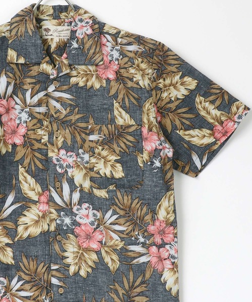 Lazar（ラザル）の「コットン 総柄 オープンカラーシャツ/アロハシャツ（シャツ/ブラウス・メンズ・ホワイト系その他/ブルー系その他/レッド系その他/ホワイト系その他2/ホワイト系その他3/ホワイト系その他4/ホワイト系その他5/ホワイト系その他6/ベージュ系その他2/ブルー系その他2/ブルー系その他4/レッド系その他2/ベージュ系その他/グリーン系その他/ホワイト×ブラック/ピンク系その他/ブルー系その他3/ホワイト系その他7/ホワイト×グレー/ブラック系その他2/ブラック系その他・LL/S/M/L）」の15枚目の写真