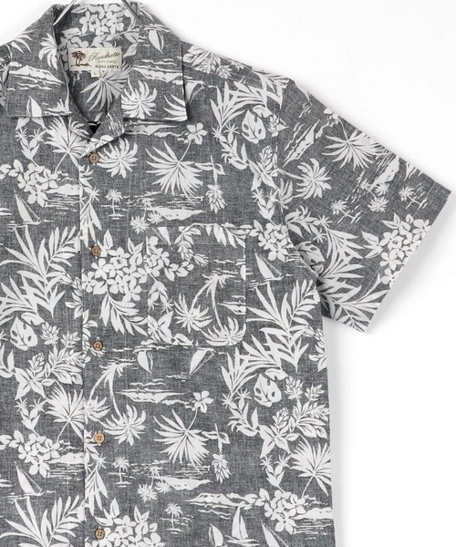 Lazar（ラザル）の「コットン 総柄 オープンカラーシャツ/アロハシャツ（シャツ/ブラウス・メンズ・ホワイト系その他/ブルー系その他/レッド系その他/ホワイト系その他2/ホワイト系その他3/ホワイト系その他4/ホワイト系その他5/ホワイト系その他6/ベージュ系その他2/ブルー系その他2/ブルー系その他4/レッド系その他2/ベージュ系その他/グリーン系その他/ホワイト×ブラック/ピンク系その他/ブルー系その他3/ホワイト系その他7/ホワイト×グレー/ブラック系その他2/ブラック系その他・LL/S/M/L）」の11枚目の写真