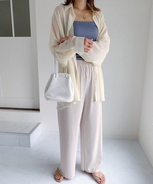 L'Appartement ドルマンスリーブ シアーブラウス ✨極美品✨ アパルトモン 23SS ドルマンスリーブシアーブラウス