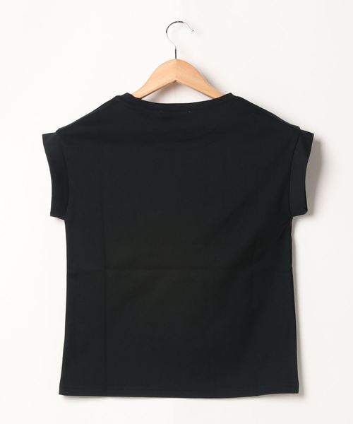 Prima Scherrer(プリマシェレル)の「カットソー メッセージ フレンチスリーブ Prima Scherrer(Tシャツ/カットソー・レディース・ホワイト/グレイッシュベージュ/ブラック・S/M)」の7枚目の写真