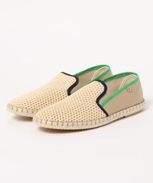 メッシュバイカラージュートスリッポン