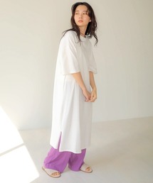 【WEB限定】ビッグシルエットクルーネックTシャツワンピース